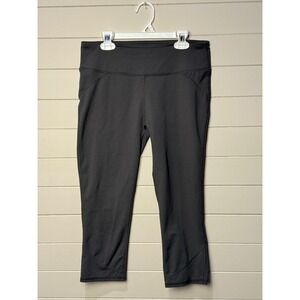 Fabletics High‎ Waisted Gray Capri Leggings Womens Size M Workout Activewear